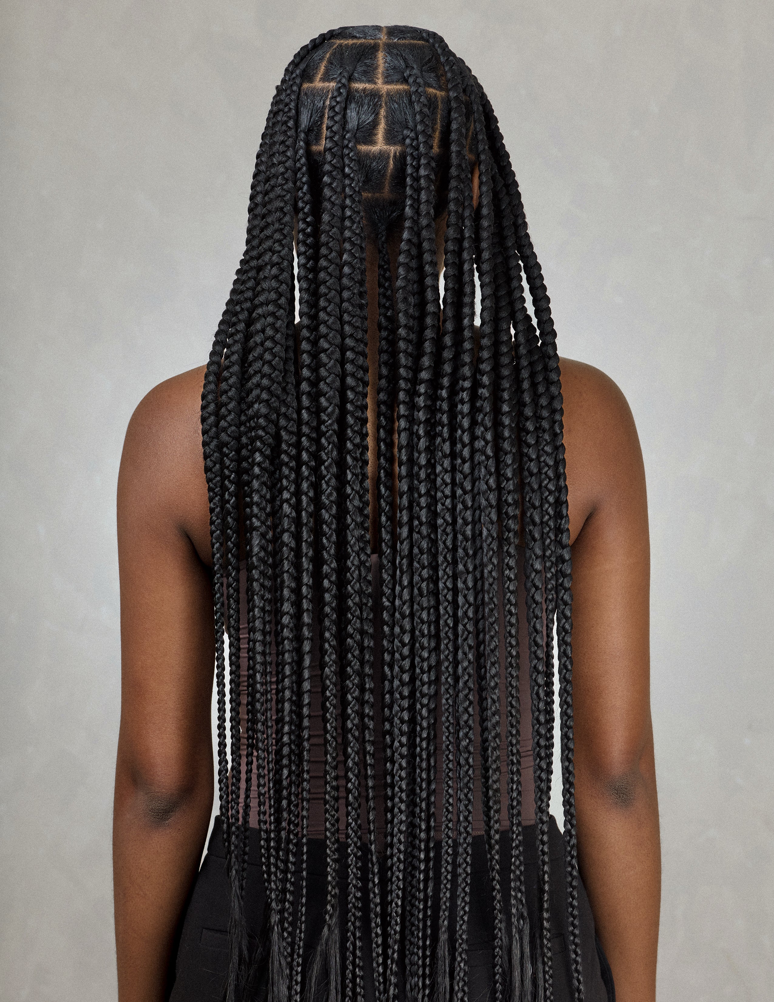 Large Knotless Braids