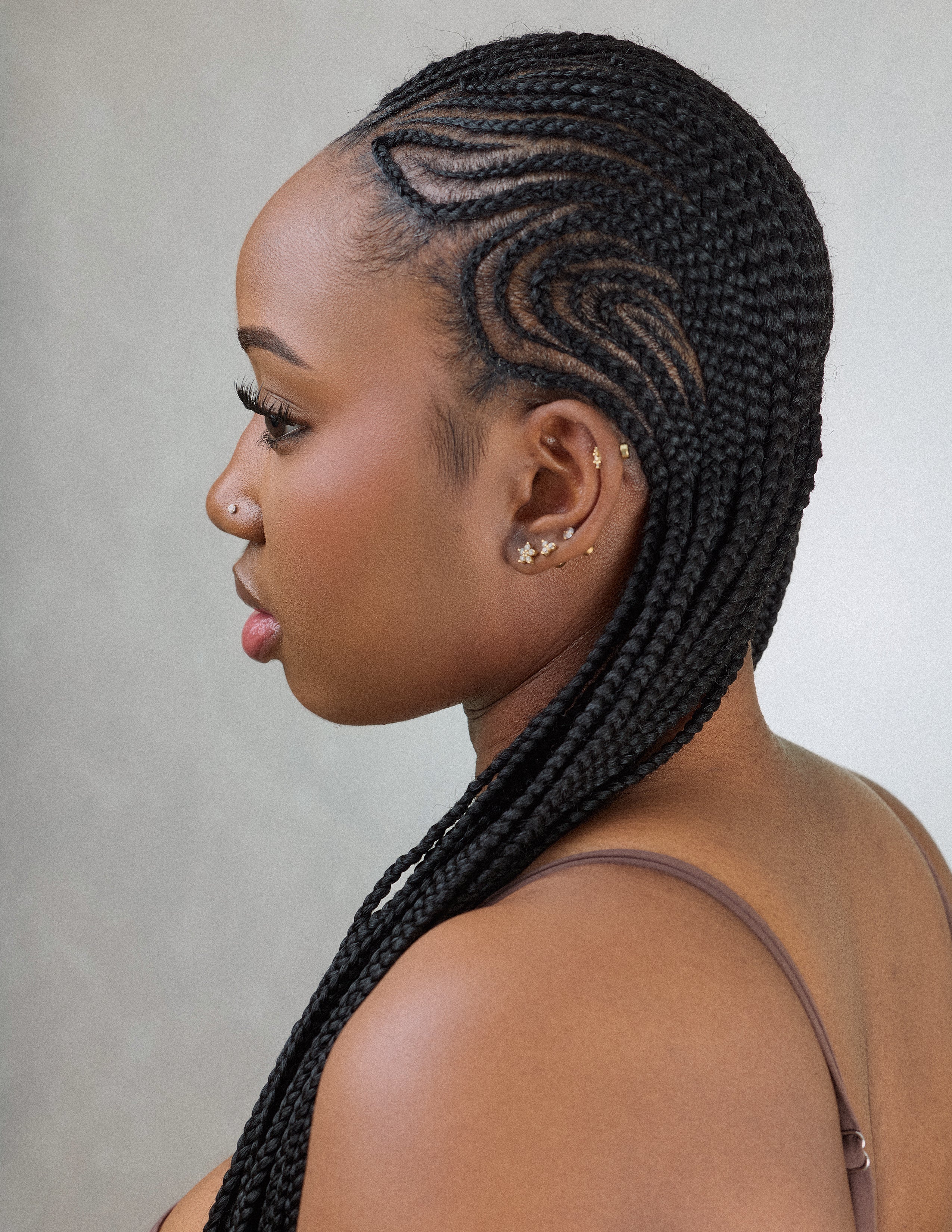 Small Freestyle Cornrows