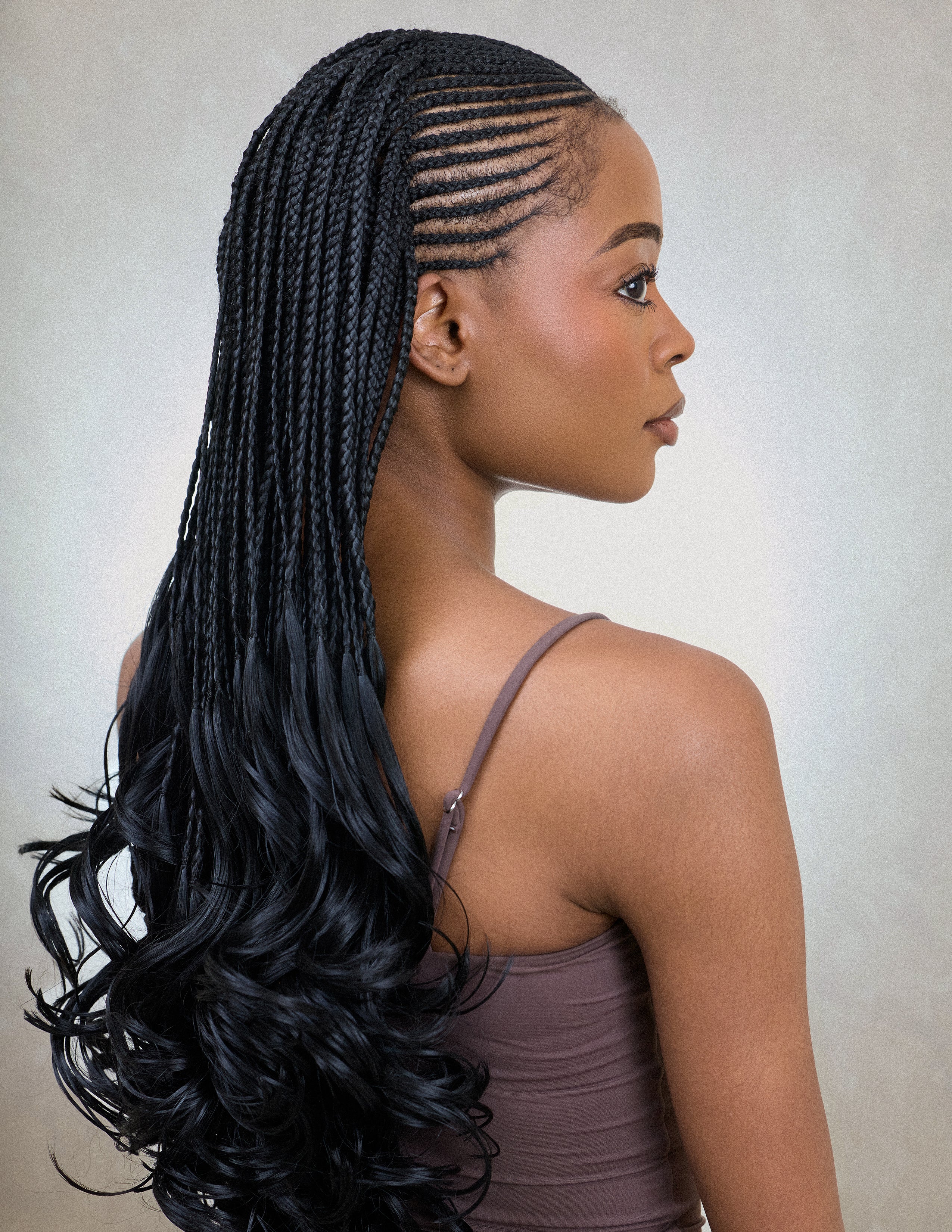French Curl Fulani Braids